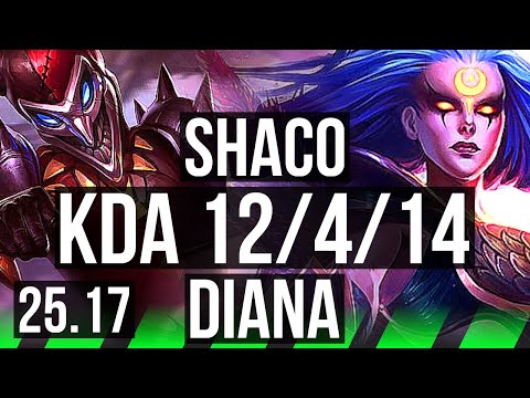 SHACO vs DIANA (JGL) | Godlike | EUW Master | 25.17