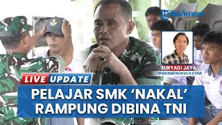Pelajar SMK Nakal Rampung Jalani Pembinaan Seminggu di Koramil Pondok Kelapa Bengkulu Tengah