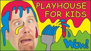 Playhouse for Kids + MORE English Stories for Children from Steve and Maggie | Learn Wow English TV