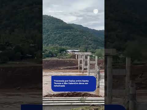 Travessia por balsa entre Santa Tereza e São Valentim deve ser retomada#shorts
