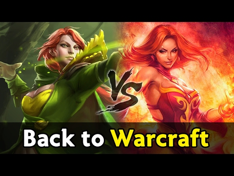 Back to Warcraft Dota — mid Lina vs Windrunner