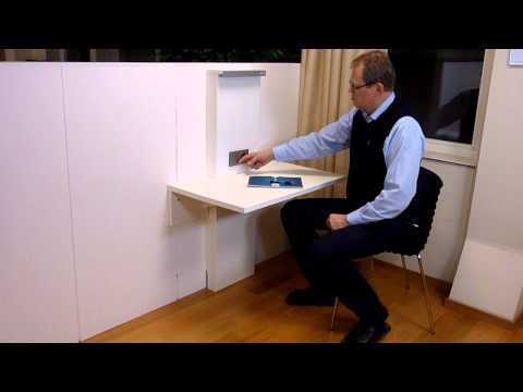 Utrymmesbesparande klaffbord