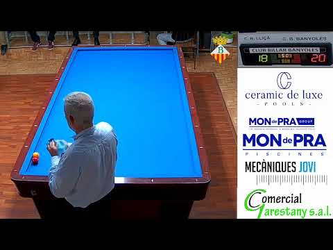 LLIGA CATALANA  3 BANDES BANYOLES B - LLIÇÀ B