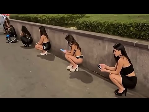 Nightlife in Germany | Nightlife in Düsseldorf, a city where people always party at the nightclub 4K