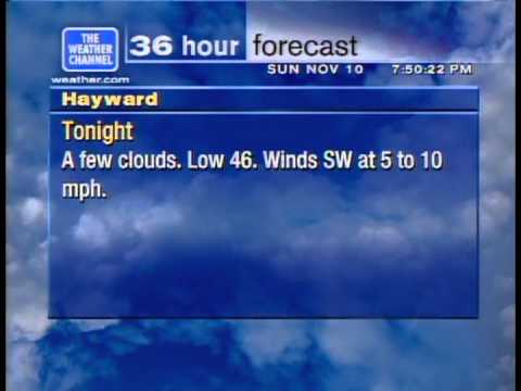 WeatherStar XL V2 - Hayward, CA 11/10/2013 7:49 PM