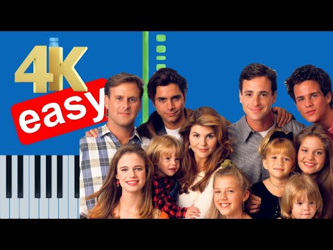 Full House Theme Song EASY Piano Synthesia Tutorial