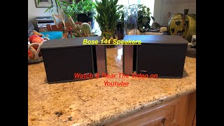 Video thumbnail for Bose 141 Pair Fullrange Bookshelf Speakers by Derrick Mitchell