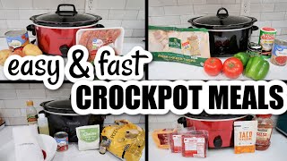 4 THROW & GO CROCKPOT MEALS | CHEAP SLOW COOKER MEALS | WHAT'S FOR DINNER WITH FRUGAL FIT MOM