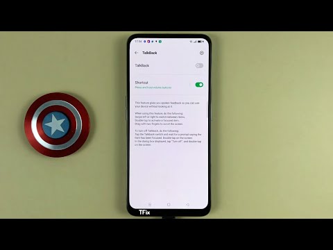How to turn on/off TalkBack with hardware keys on OPPO Reno2 F Android 11