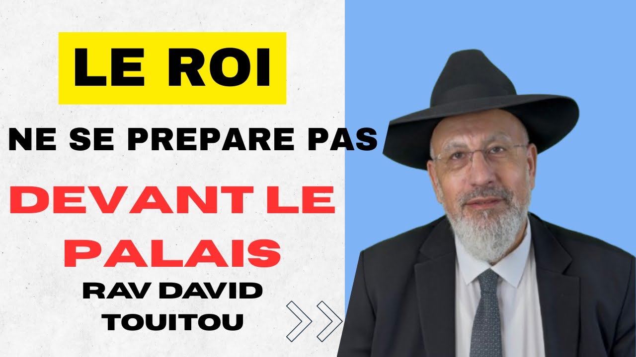 👑 “Le roi ne se prépare pas devant le palais.”
