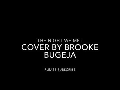 Night we met~Lord Huron : Brooke Bugeja cover (in the tub)