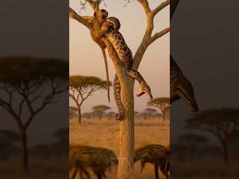 big snack eating monkey but Hayna waiting 😳😳😳😱😰😨 #animals #shorts #amazing