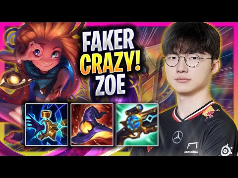 FAKER CRAZY GAME WITH ZOE! - T1 Faker Plays Zoe MID vs Akali! | Season 2025