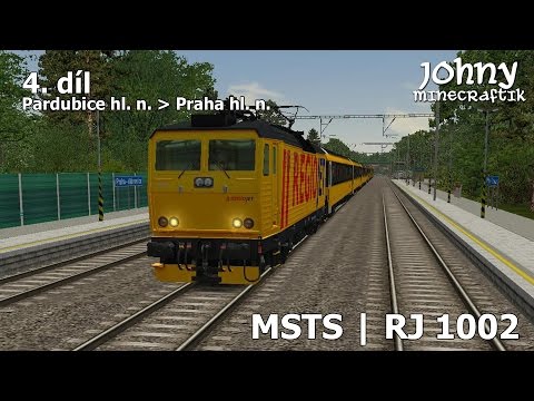 MSTS | Trať 321 - aktualizace 27! | RJ 1002 | 4. díl - Pardubice hl. n. - Praha hl. n. | Johny