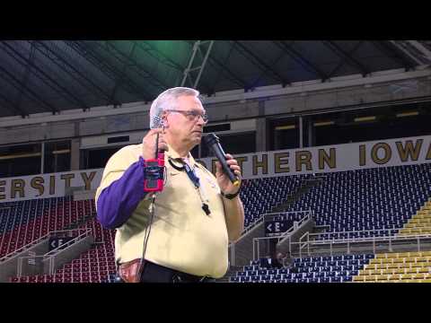 UNI track and field - MVC Indoor Championships - gun going off