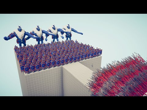 100x SHIELD BEARERS & 4x ICE GIANTS vs EVERY GOD - Totally Accurate Battle Simulator TABS