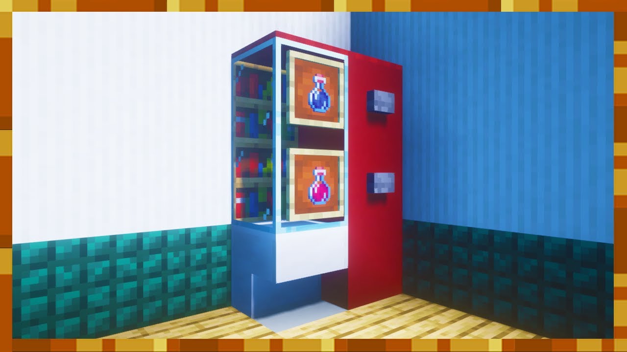 Minecraft Tutorial: How To Make A Vending Machine 