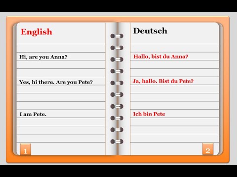 Learning English - German in 5 Minutes (Vocabulary 1a)