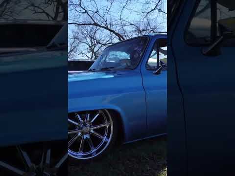 C-10 slammed on 22” US MAG#c10#chevrolet#carvlog