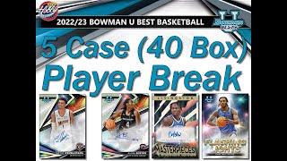CASES #1-2   -   2022/23 Bowman U Best Basketball 5 Case (40Box) Player Break eBay 08/04/23