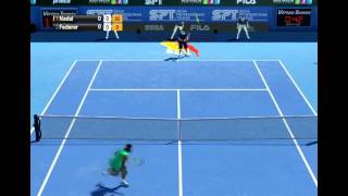 Virtua tennis 2009 gameplay HD (Nadal-Federer one game)