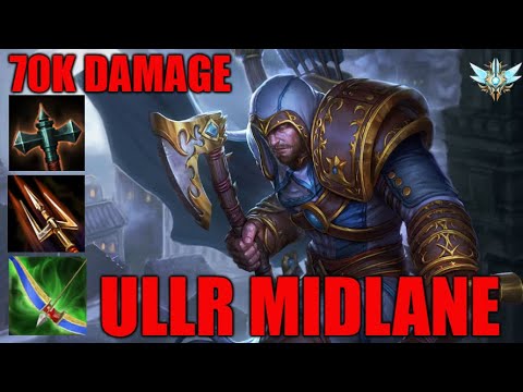 Crazy damage building crit, Ullr Midlane - Smite Grandmasters Ranked