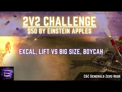 🔴 LIVE | ExCaL, LifT^TrucK vs BiG^SiZe, BoYcaH | $50 2v2 Challenge by Apples | C&C Zero Hour