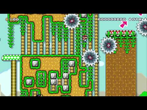 Easy:20s Spring Land(SPEED RUN) by Brick★6464 - SUPER MARIO MAKER - NO COMMENTARY 1AV