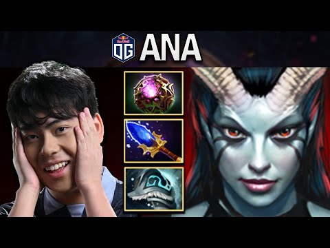 OG.ANA QUEEN OF PAIN WITH AGHANIMS-OCTARINE - DOTA 2 7.27 GAMEPLAY