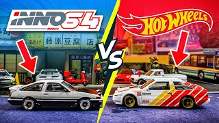INNO64 🆚 Hot Wheels | 1/64 Diecast Toyota TRUENO AE86!