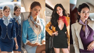 ✈️ The World’s Most Stylish Flight Attendants ✨ International Airline Fashion Showcase - 1