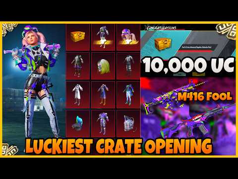BGMI 8th Anniversary Fool’s Crate Opening 🔥 Luckiest Spin Ever! Got ALL Guns 😱