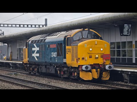 Freight Workings & 37407 at Swindon 19/01/26