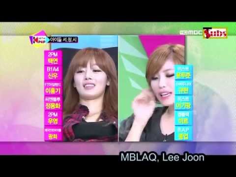 [eng] 시크릿 전효성 v 한선화  Secret Hyosung v Sunhwa (male idols name game)