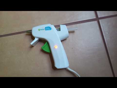 Adding a neon indicator to a cheap hot glue gun