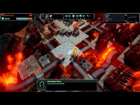 Defense Grid 2 Gold Medal Walkthrough [Hard] Mission 8 Boiling Point - No Tower Items