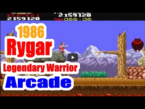 1986 Rygar Legendary Warrior Arcade Old School Game Playthrough Retro Game
