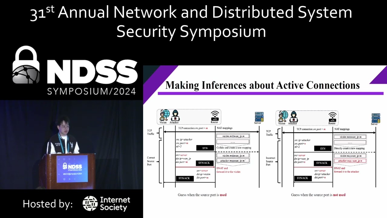 NDSS 2024 - Exploiting Sequence Number Leakage: TCP Hijacking in NAT-Enabled Wi-Fi Networks