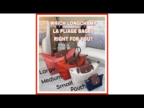 REVISÃO DA BOLSA LONGCHAMP LE PLIAGE E COMPARAÇÕES DE TAMANHOS | PEQUENO, MÉDIO, GRANDE E BOLSA! | LUX WIFE LIFE