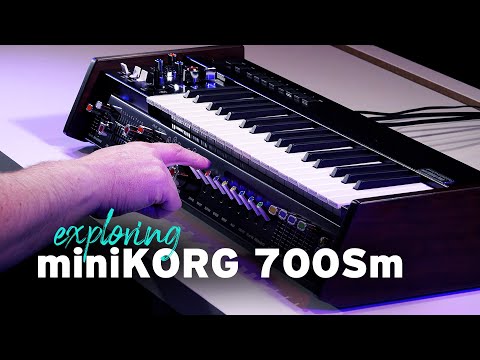 Korg MINIKORG700-SM 37-Key Analog Synthesizer 2025 - Present - Black / Wood image 11