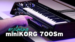 Video thumbnail for miniKORG 700Sm - Full Feature Overview of Korg’s Vintage-Inspired Analogue Synth by Korg