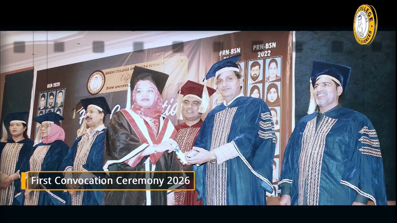 First Convocation Ceremony – Highlights| Qadri College of Health Sciences, Karachi (QCOH)