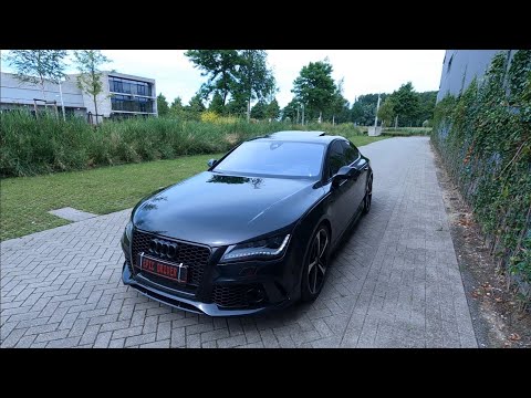 My full options Audi RS7 C7 4.0 TFSI V8 walkaround panter black murdered out sportback daily driver