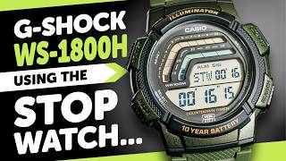 #CASIO WS-1800 (3583) How To Tutorial - STOPWATCH and EVENT TIMER