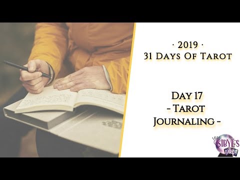 #31daysoftarot19  Day 18 - What's your favourite journaling method - The Sibyl's Tarot