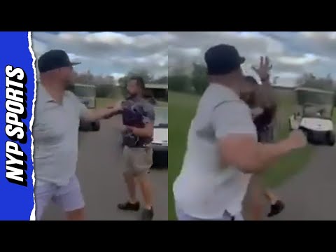 Shocking Moment Golfer tries to FIGHT Former NHL Player Nick Tarnasky