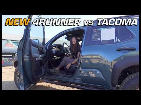 New 4Runner vs New Tacoma INTERIOR… better, worse, or the same?! (a detailed walkaround)