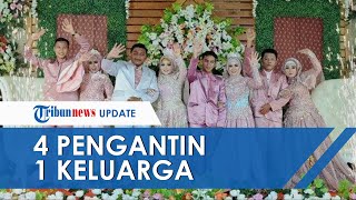 VIDEO Momen Unik Ibu dan 3 Anaknya Gelar Resepsi Bersama di Ciamis, Digelar di Lapangan Sepak Bola