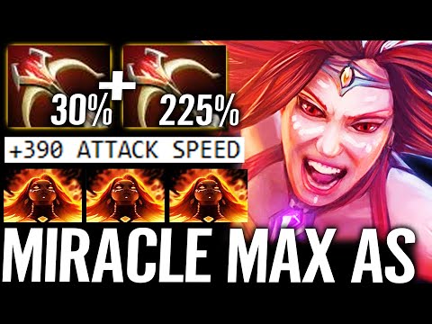 🔥 MIRACLE WTF Machine Gun Meta - Lina MID Daedalus 30% Crit 225% DMG MAX AS Crazy Carry Dota 2 Pro