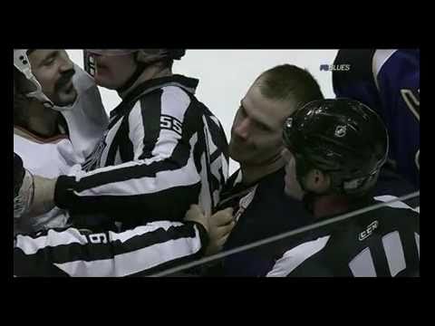 10-21-10 George Parros Taunts / Flicks Barret Jackman